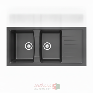 سینک گرانیتی 120 در 50 دو لگن سینیدار هوفر مدل ۲۶۱