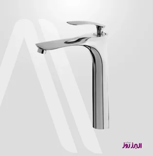 شیر روشویی پایه بلند کلودی البرز روز رنگ کروم