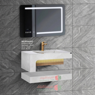 ست روشویی سرامیکی ویوا مدل مروارید 80x40