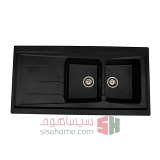 سینک گرانیتی هوفر مدل 270 دو لگن روکار 120×60