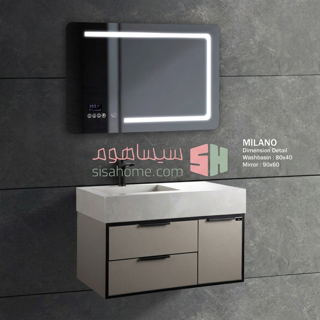 روشویی ویوا مدل میلانو 80×40